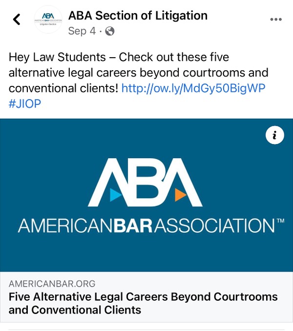 SUN, INC. Featured in ABA JIOP Article As seen with the ABA Section of Litigation on Facebook