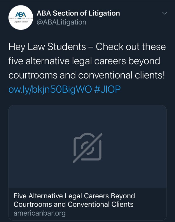 SUN, INC. Featured in ABA JIOP Article As seen with the ABA Section of Litigation on Twitter